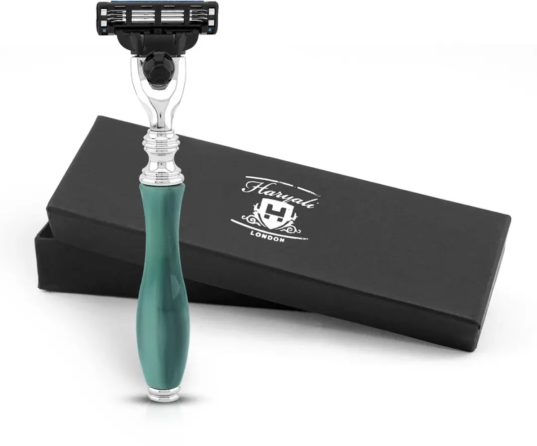 Haryali London 3 Edge Scheermes Green