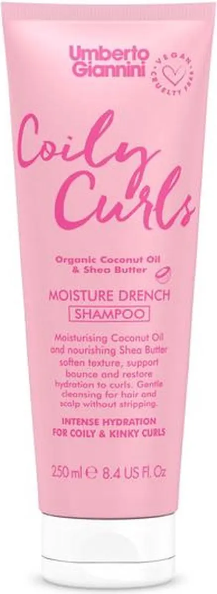 Umberto Giannini Coily Curls Moisture Drench Shampoo 250ml