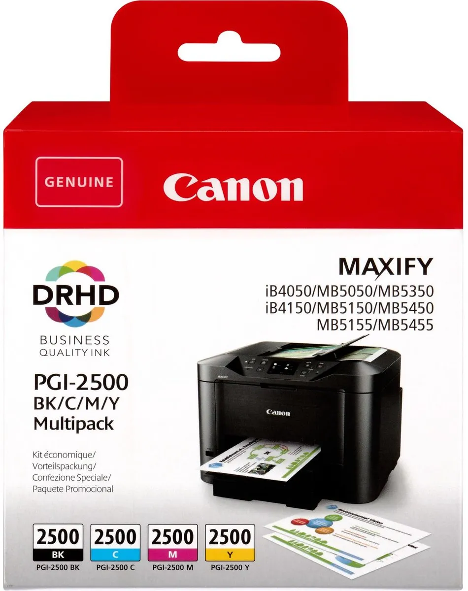 Canon PGI-2500BKCMY Inktcartridge MultiPack - 2500 pagina's