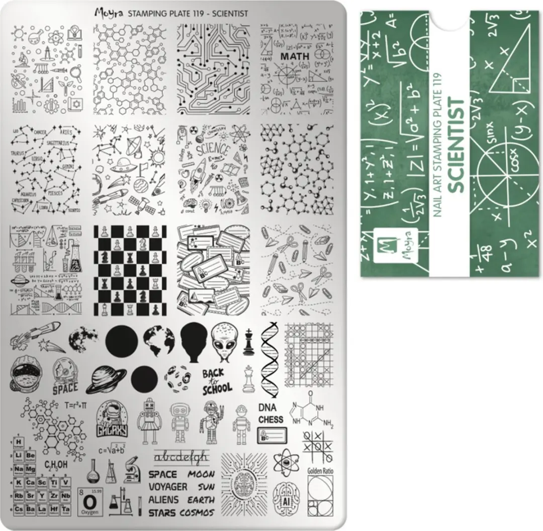 Moyra Stamping Plate SCIENTIST 119