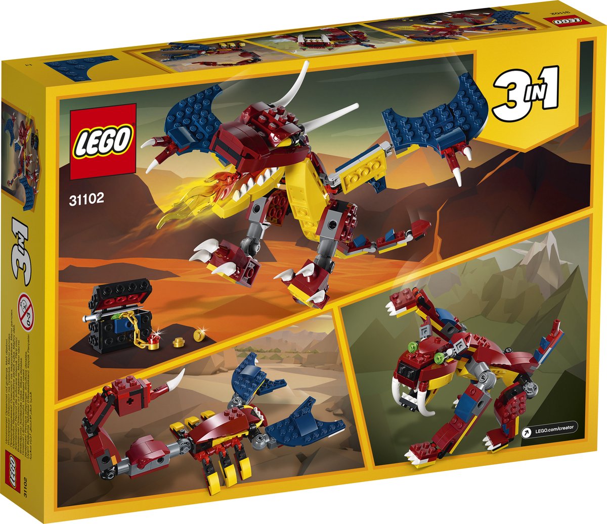 LEGO Creator Vuurdraak - 31102