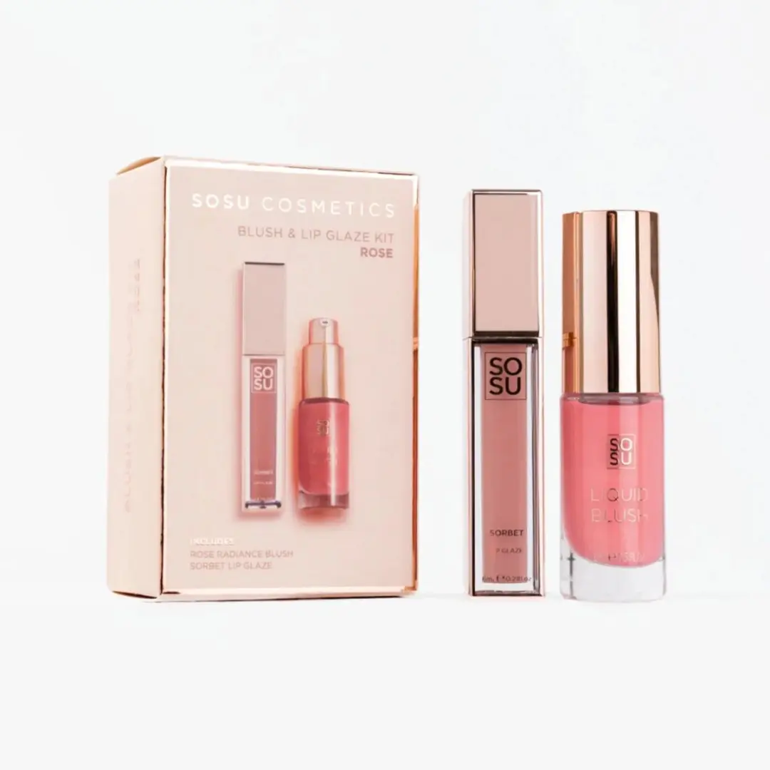 Sosu Blush and Lip Glaze Giftset Pink