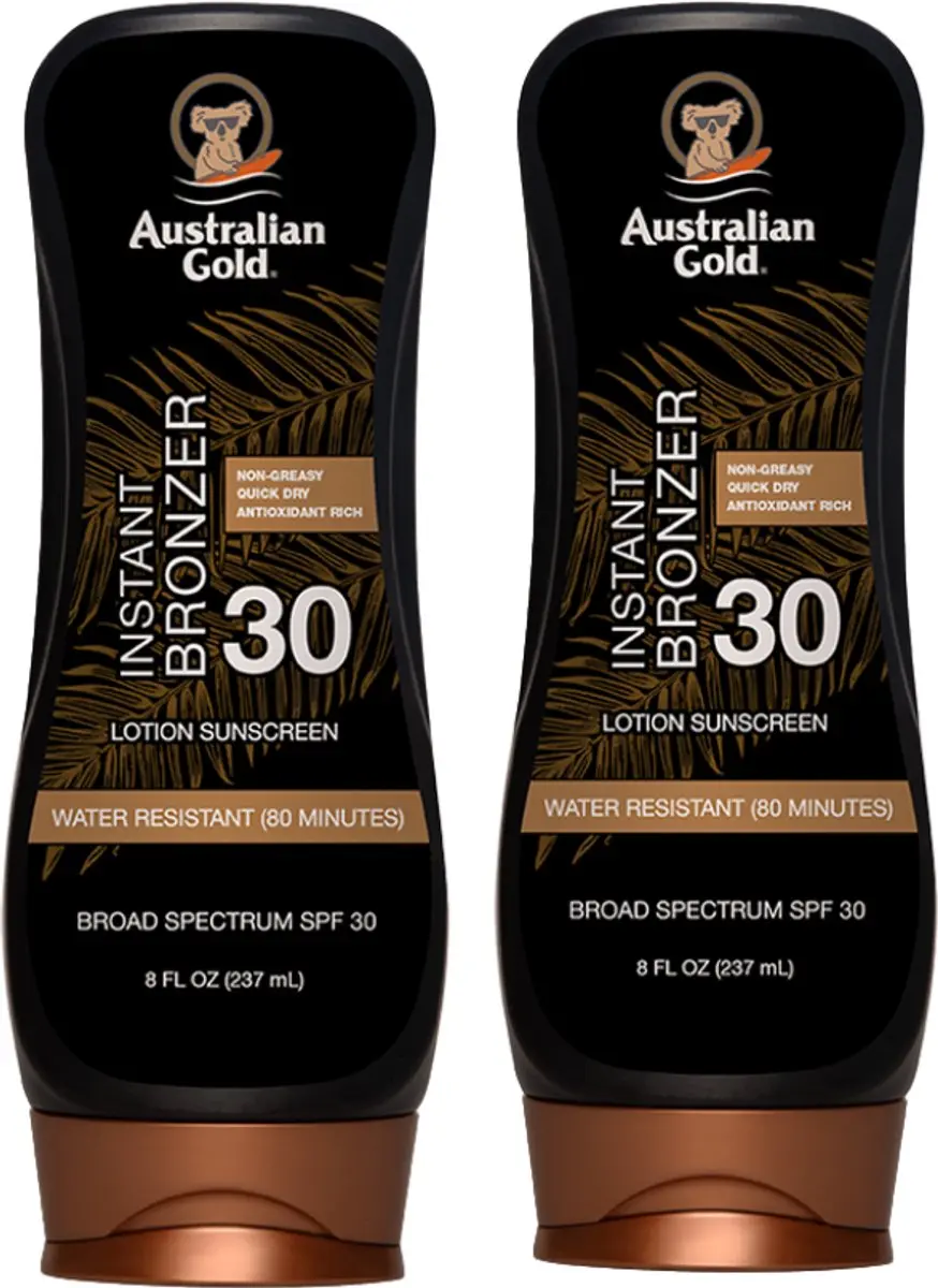 Australian Gold SPF 30 Lotion met Bronzer 237ml