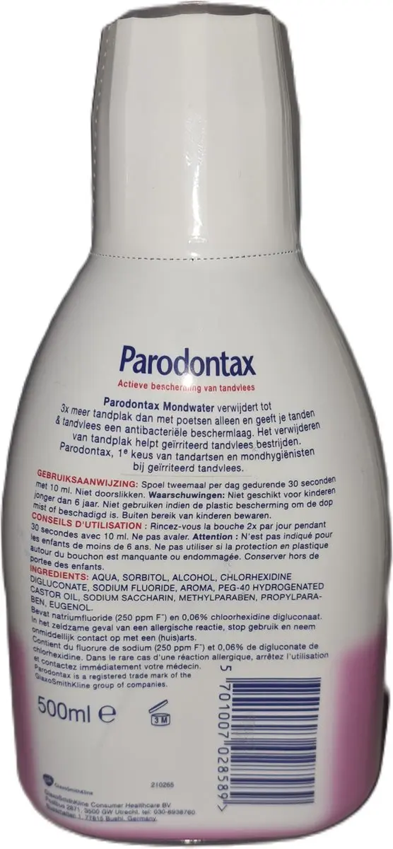 Parodontax Mondwater 500ml