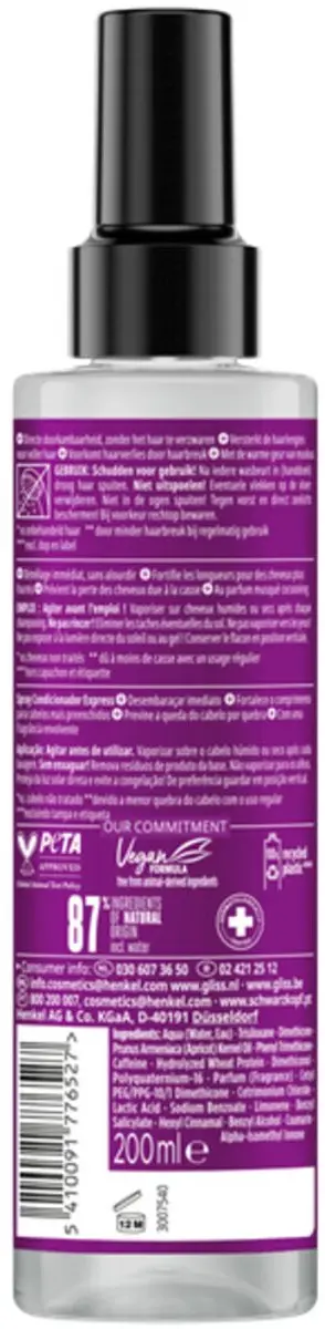 Gliss Anti-Klit Spray Full Hair Wonder - 3x200ml