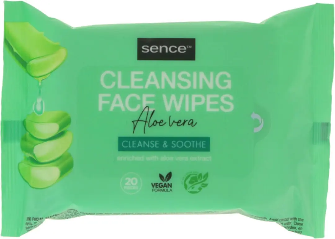 Sence Gezichtsreinigingsdoekjes Aloë Vera - 200g
