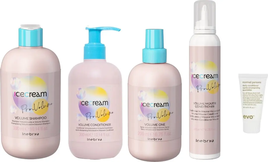 Inebrya Ice Cream Volume Shampoo & Conditioner Set