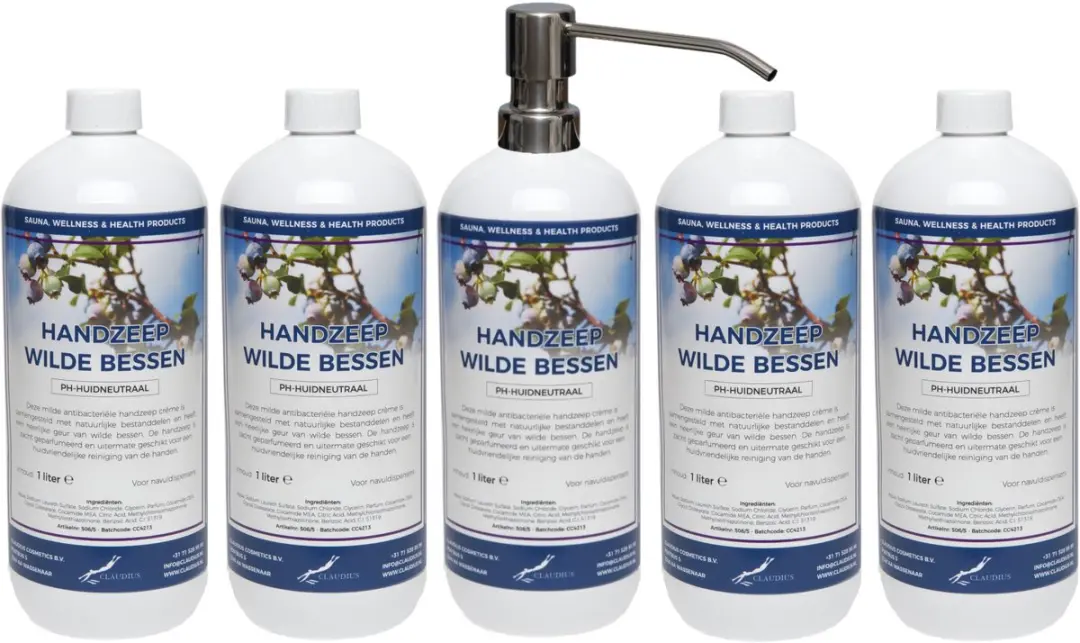 Splashbox Cosmetics Handzeep Wilde Bessen 1L