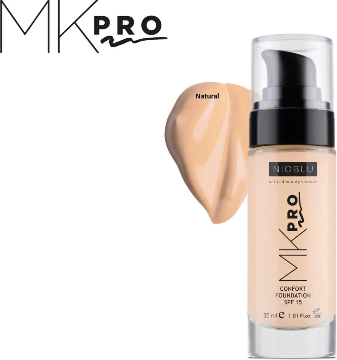 NIOBLU MKPro Foundation SPF 15 Natural 30ml