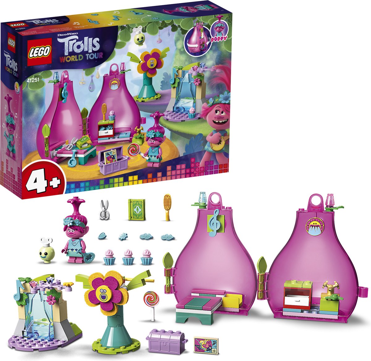LEGO Trolls 4+ Poppy's Huisje - 41251