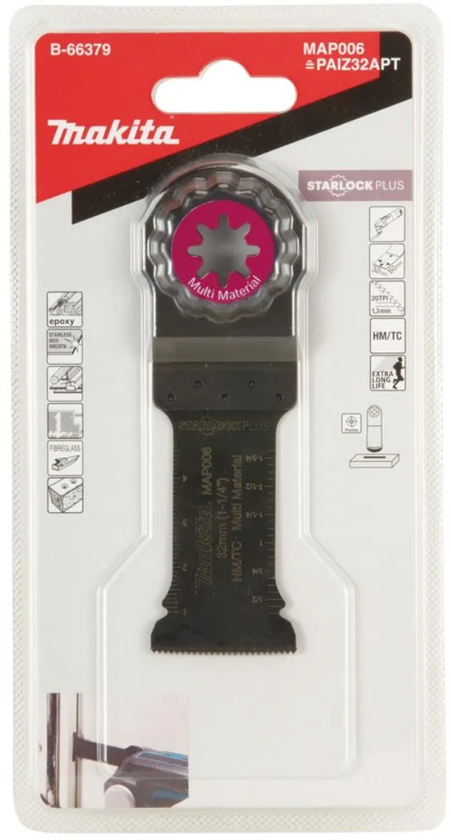 Makita MAP006 Invalzaagblad 32mm - Oscillerend - Metaal/Staal
