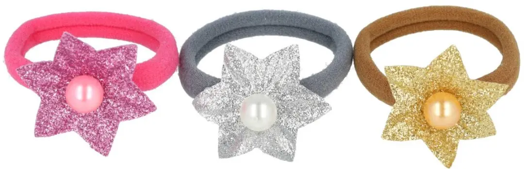 Haarsoires Haarelastieken Stervorm 4cm