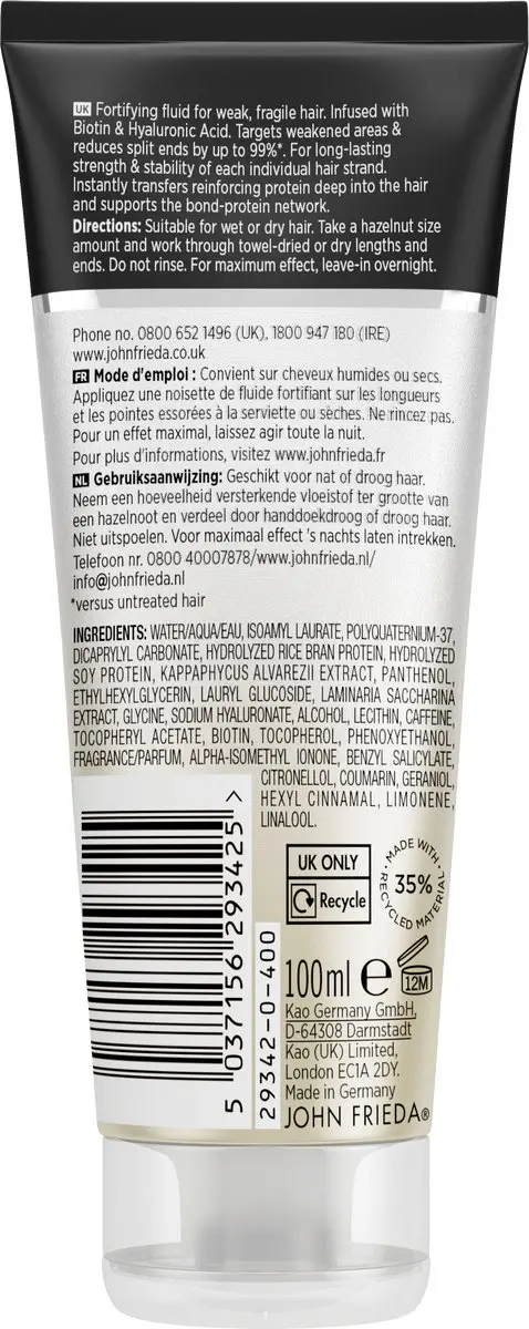 John Frieda PROfiller+ Strengthening Super Fluid 100ml