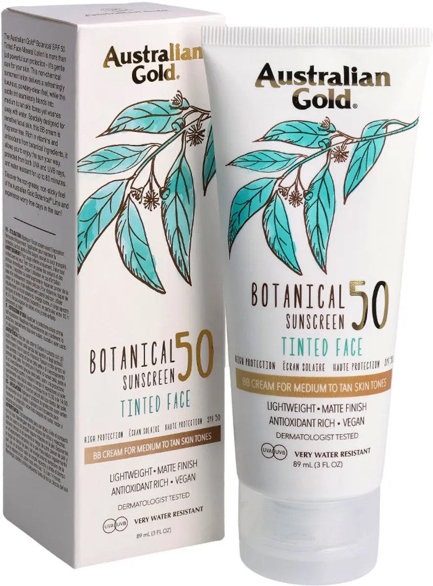 Australian Gold Botanical SPF 50 Tinted Gezichtcrème 89ml