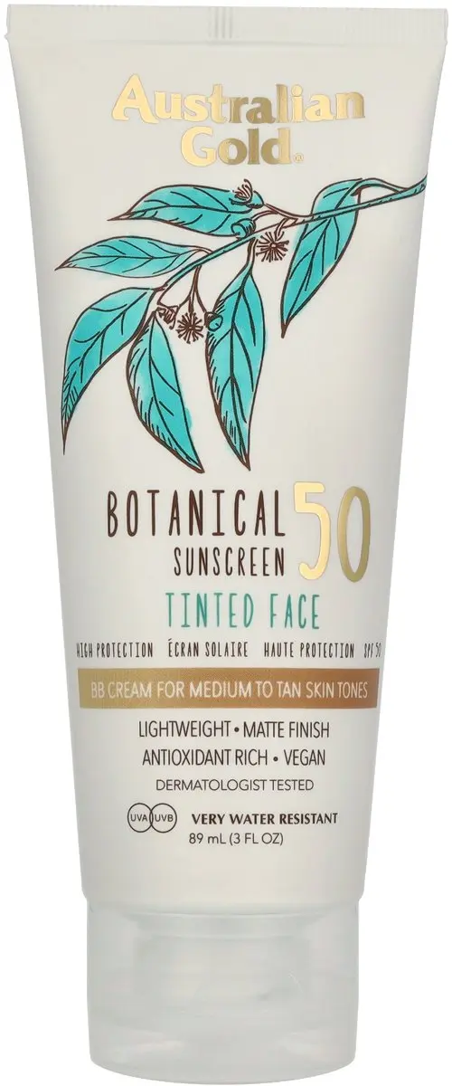 Australian Gold Botanical SPF 50 Tinted Gezichtcrème 89ml