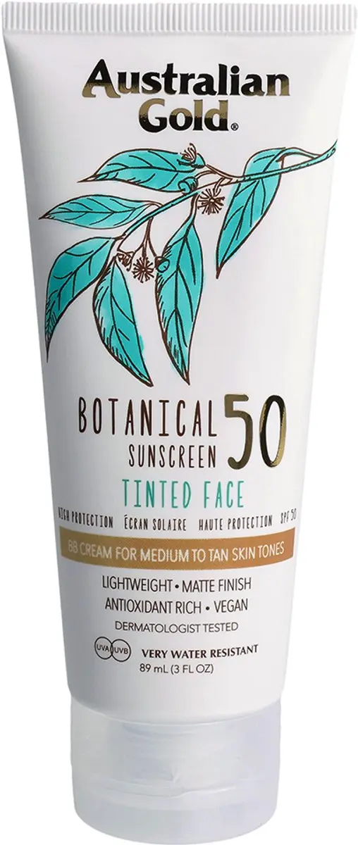 Australian Gold Botanical SPF 50 Tinted Gezichtcrème 89ml