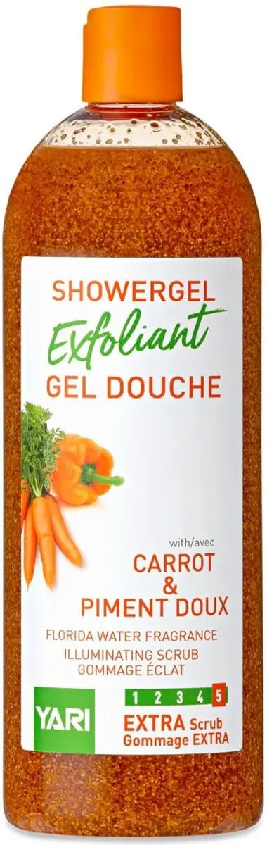 Yari Exfoliant Douchegel Wortel & Zoete Peper 1000ml