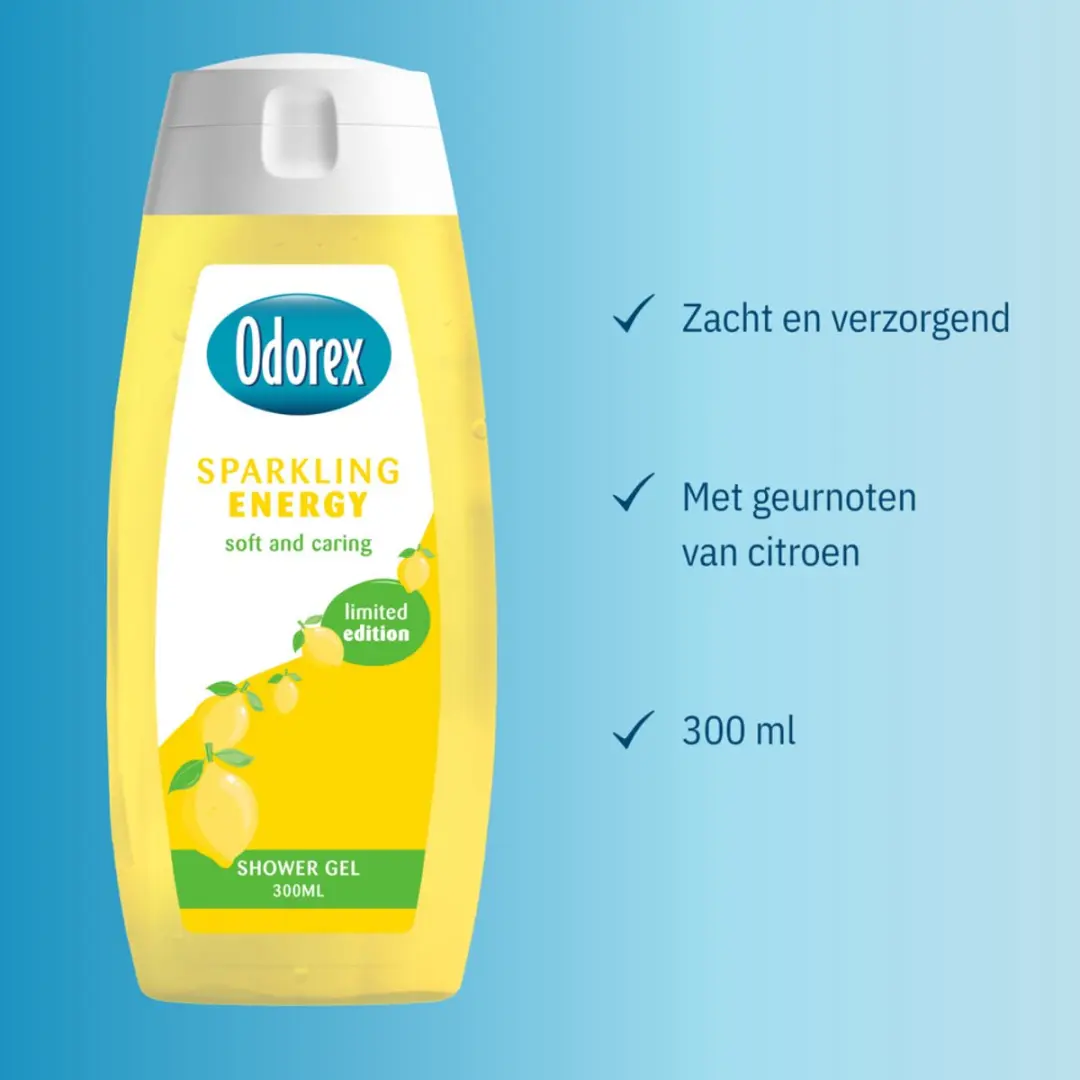 Odorex Douchegel Sparkling Energy - 6x300ml