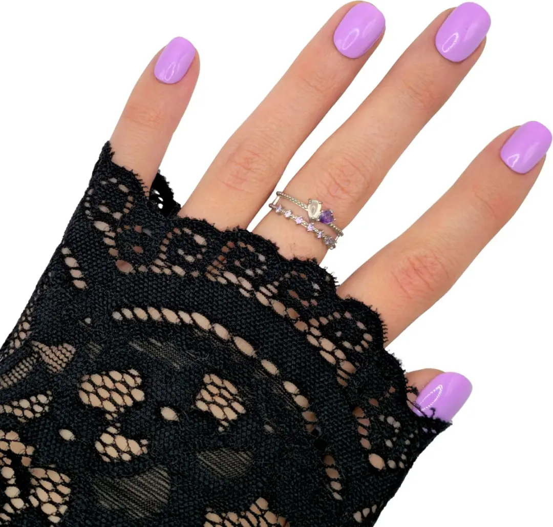 SD Press on Nails B-57 Plaknagels - Paars Pastel Lila - 20 Stuks