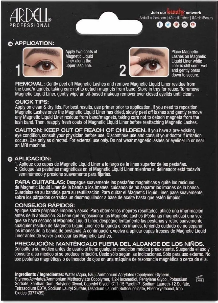 Ardell Magnetic Liquid Eyeliner Wispies - Zwart 2g