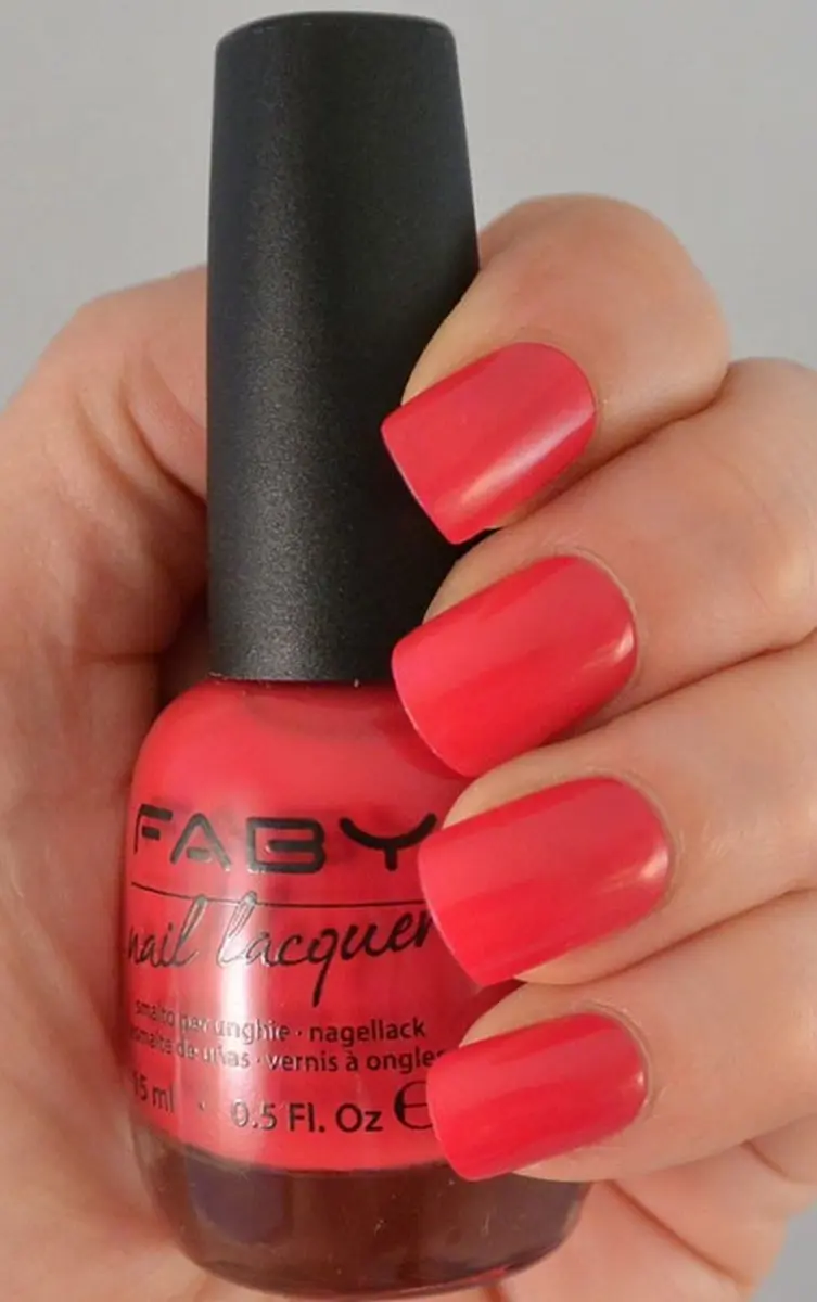 FABY Vegan Nagellak Passport to my heart - Rood 15ml