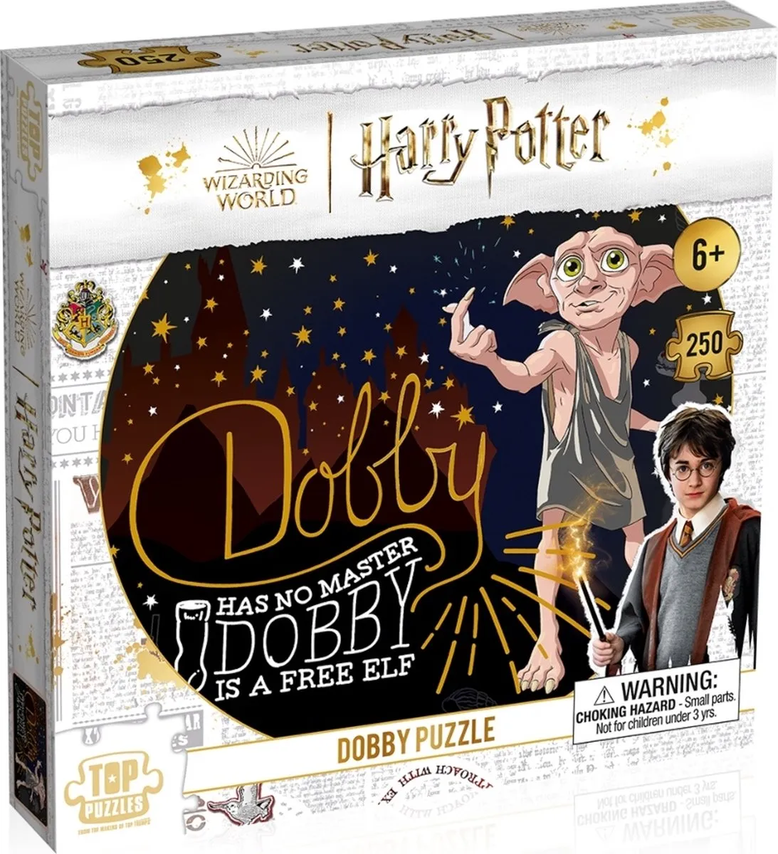 Winning Moves Harry Potter Dobby Puzzle 250 Stuks - Multicolor