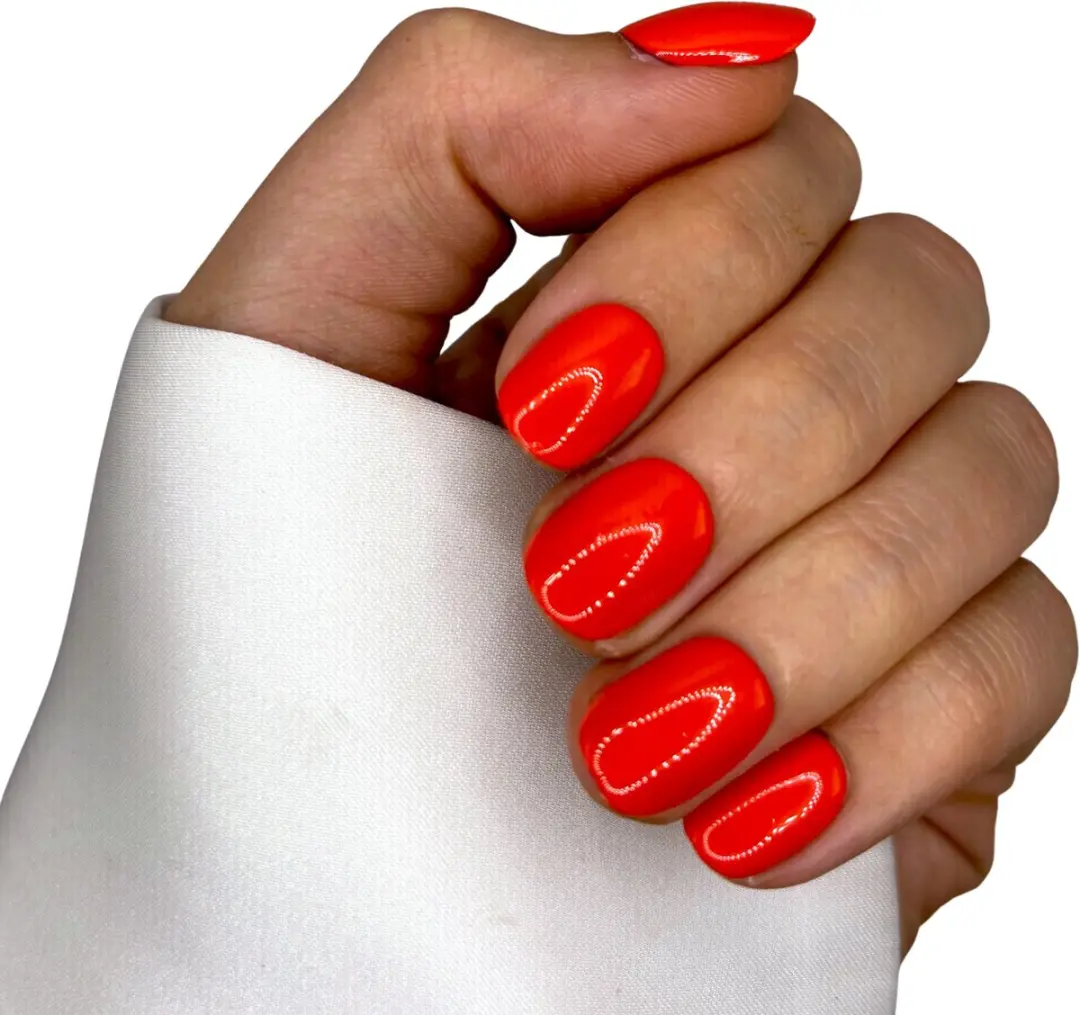 SD Press on Nails B-56 Neon Oranje Plaknagels