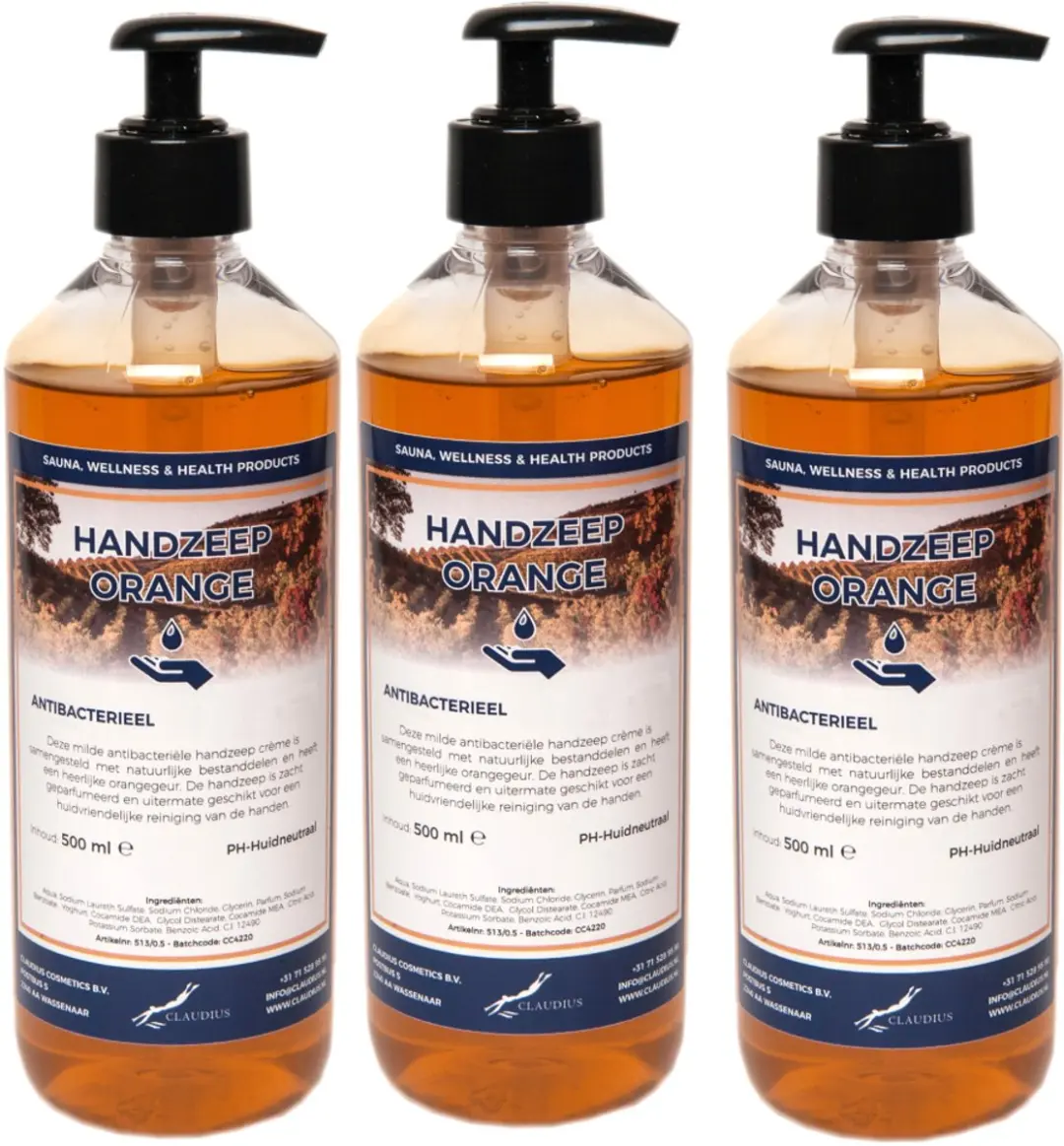 Splashbox Cosmetics Handzeep Orange 500ml