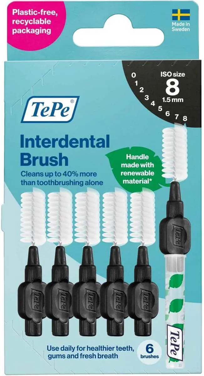 TePe Interdentale Ragers ISO 8 Zwart