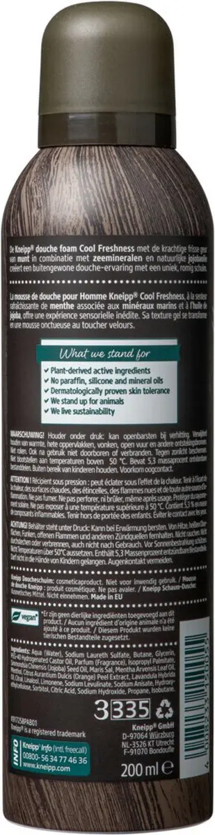 Kneipp Men Cool Freshness Douche Schuim 200ml