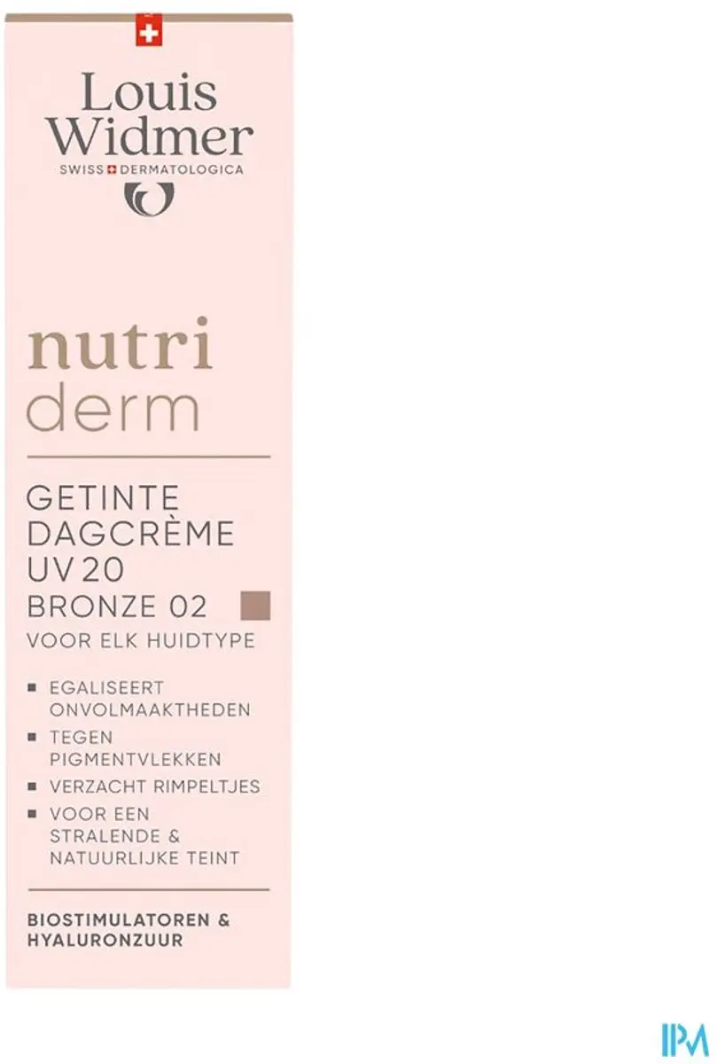 Louis Widmer Getinte Dagcrème SPF 20 Vegan 30ml