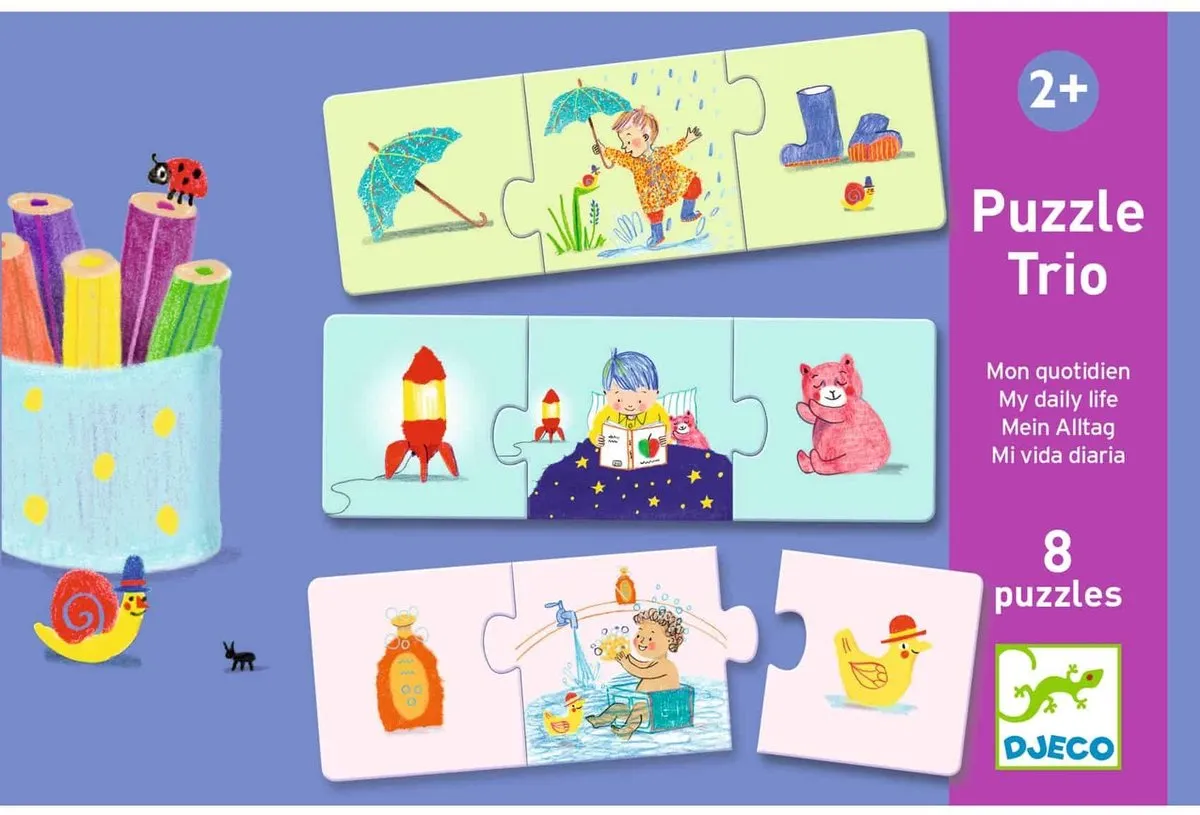 Djeco Mon quotidien Trio Puzzel 1000 Stuks