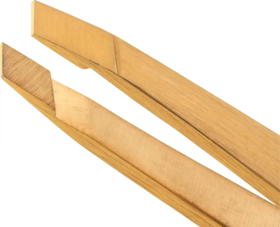Tweezerman Studio Line Slant Ultra Precision Wenkbrauwpincet - Goud