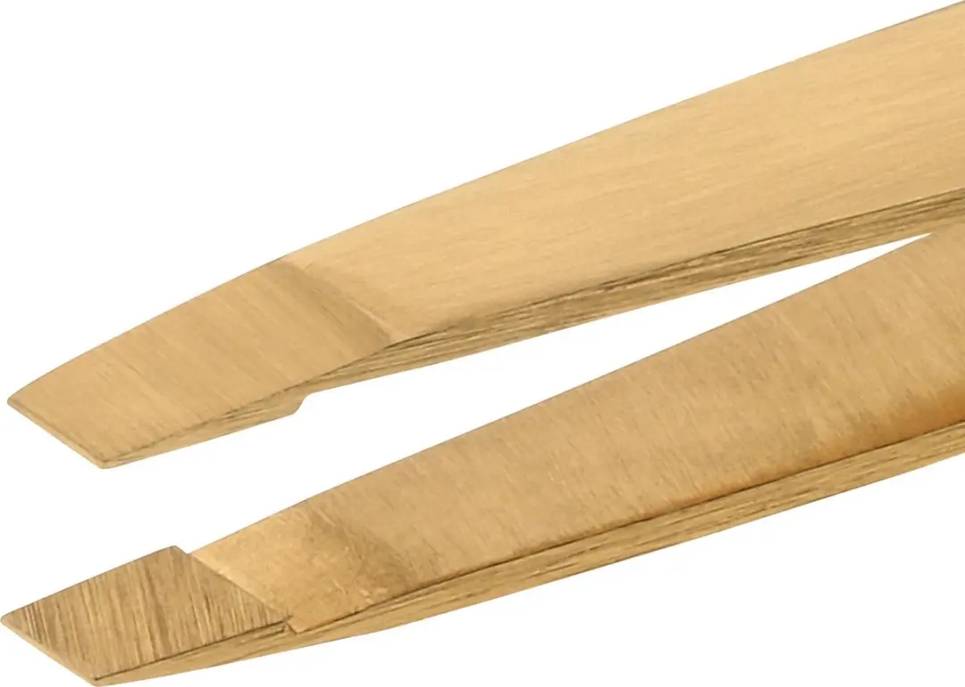 Tweezerman Studio Line Slant Ultra Precision Wenkbrauwpincet - Goud