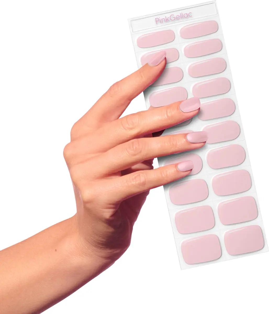 Pink Gellac UV Nagelstickers Toasted Nude