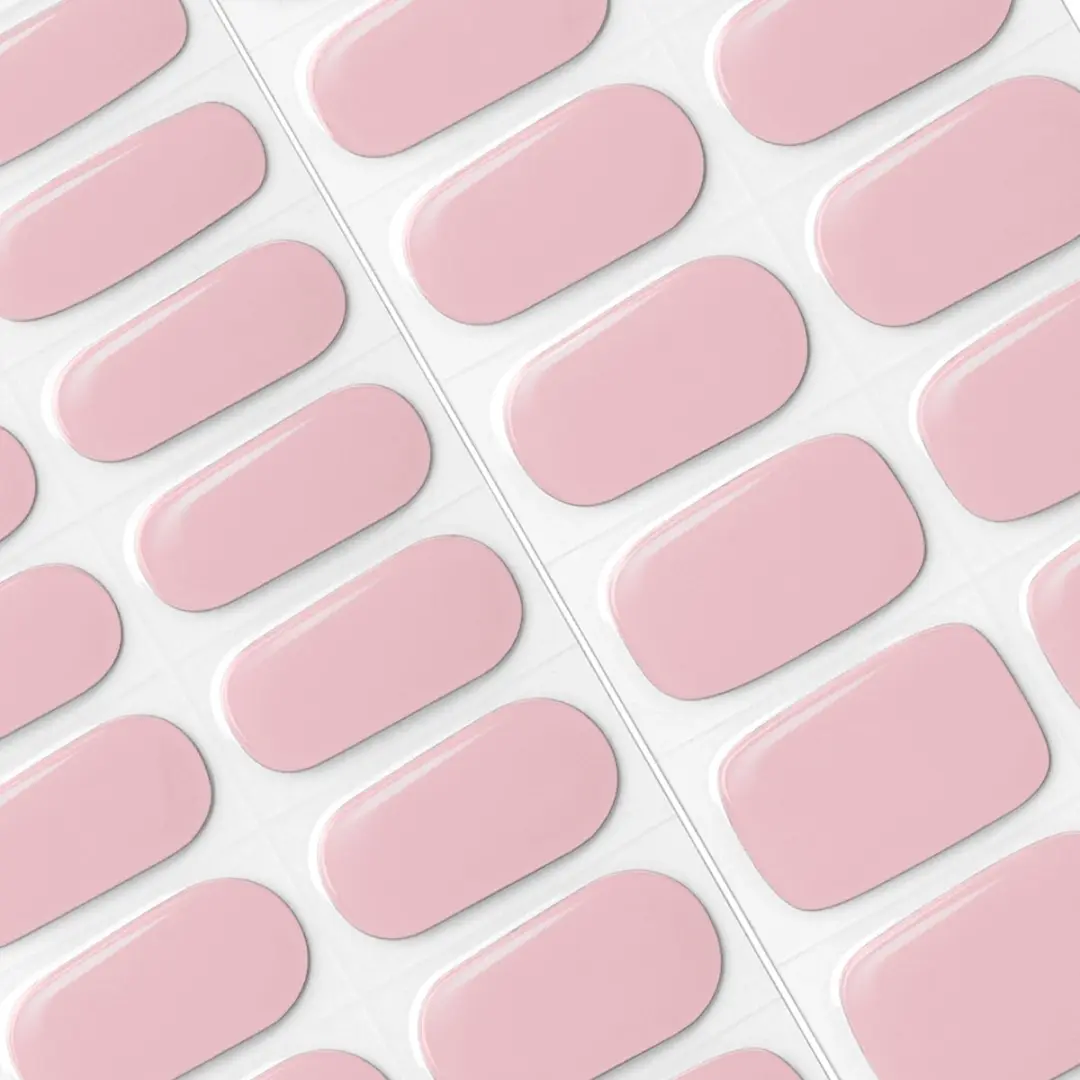 Pink Gellac UV Nagelstickers Toasted Nude - 20 Stuks