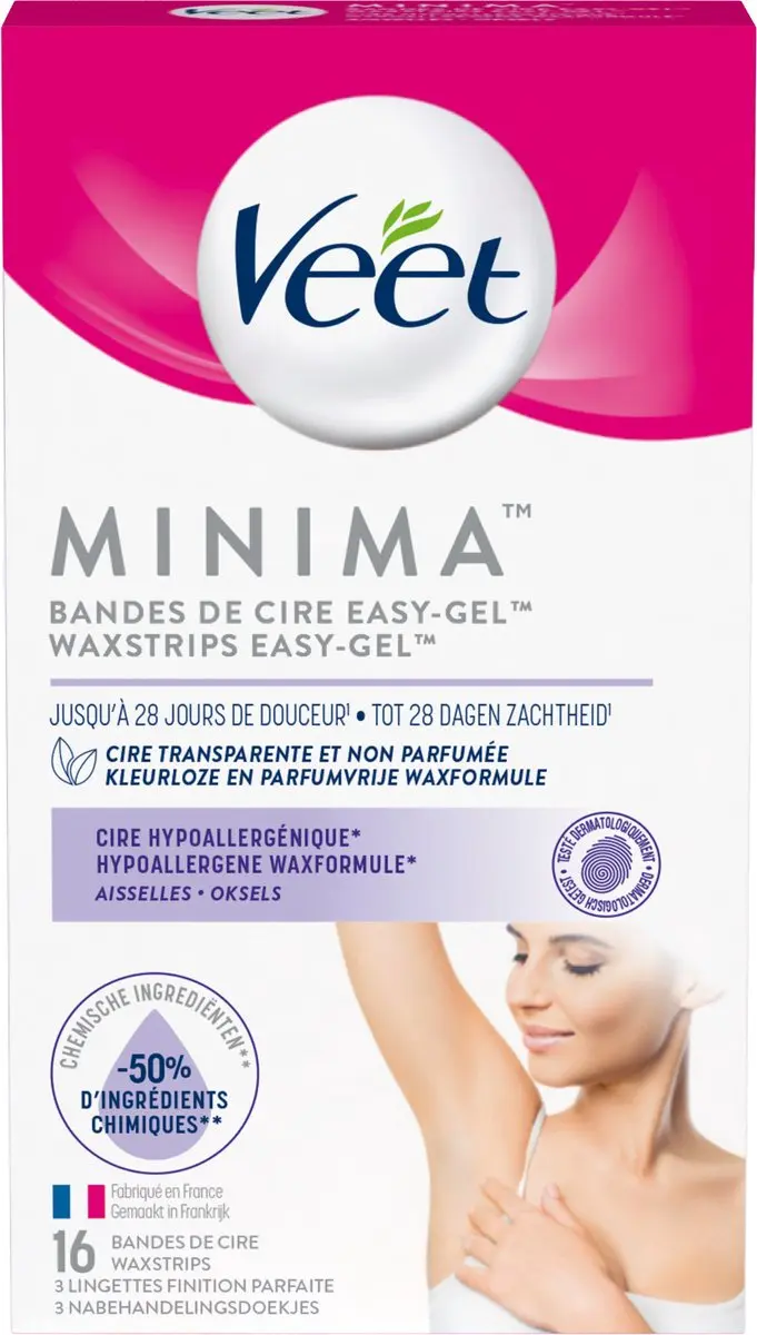 Veet Ontharingsstrips Hypoallergene Minima - 16 Stuks