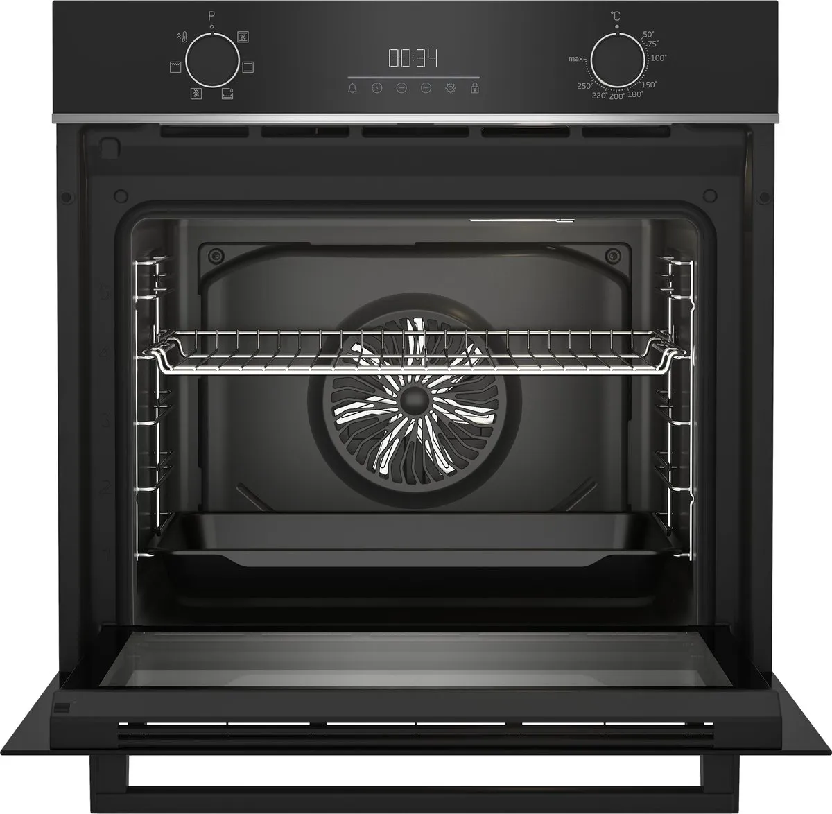 Beko BBIE17301BD Inbouwoven 72L - Zwart