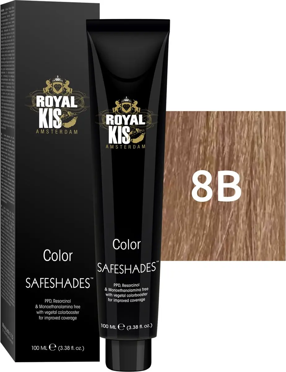 KIS Royal Safe Shade 100ml - 8B Blond Permanent