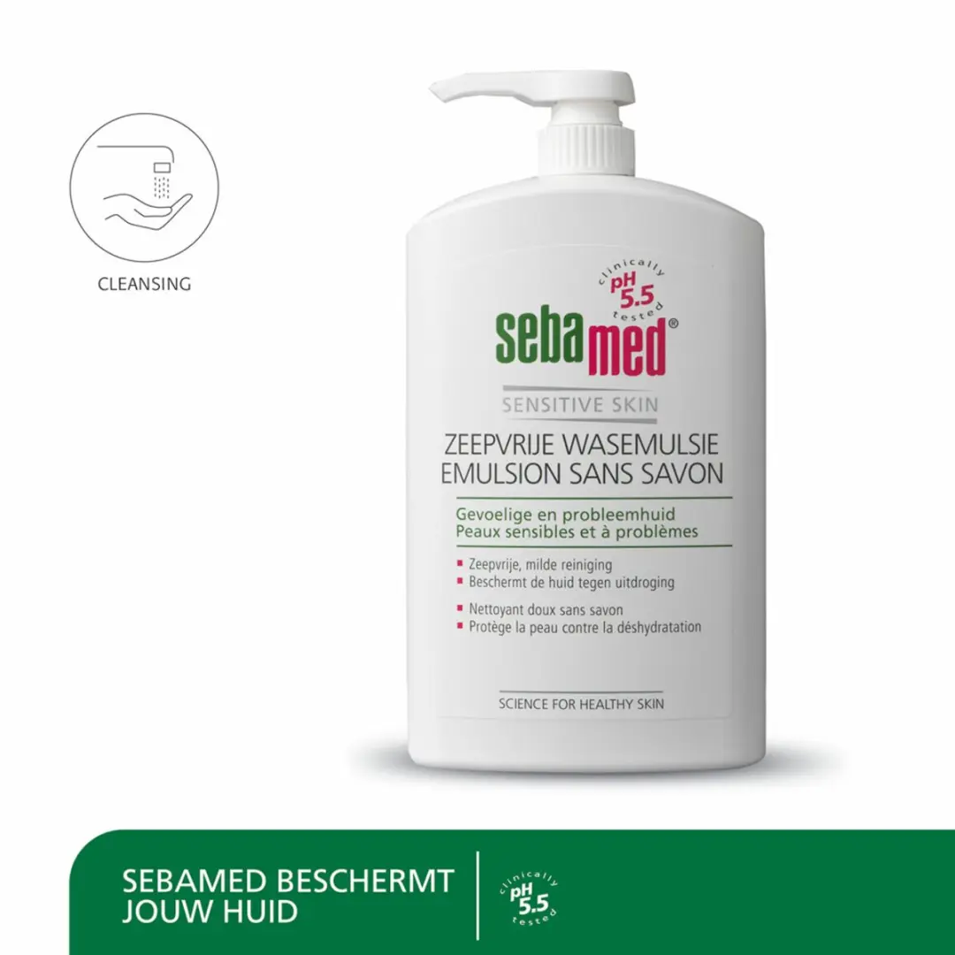 Sebamed Zeepvrije Wasemulsie 2x1000ml