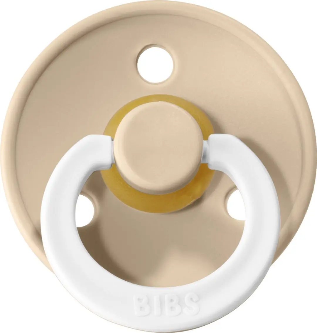 BIBS Fopspeen Maat 3 18-24 Maanden - Dark Vanilla Glow