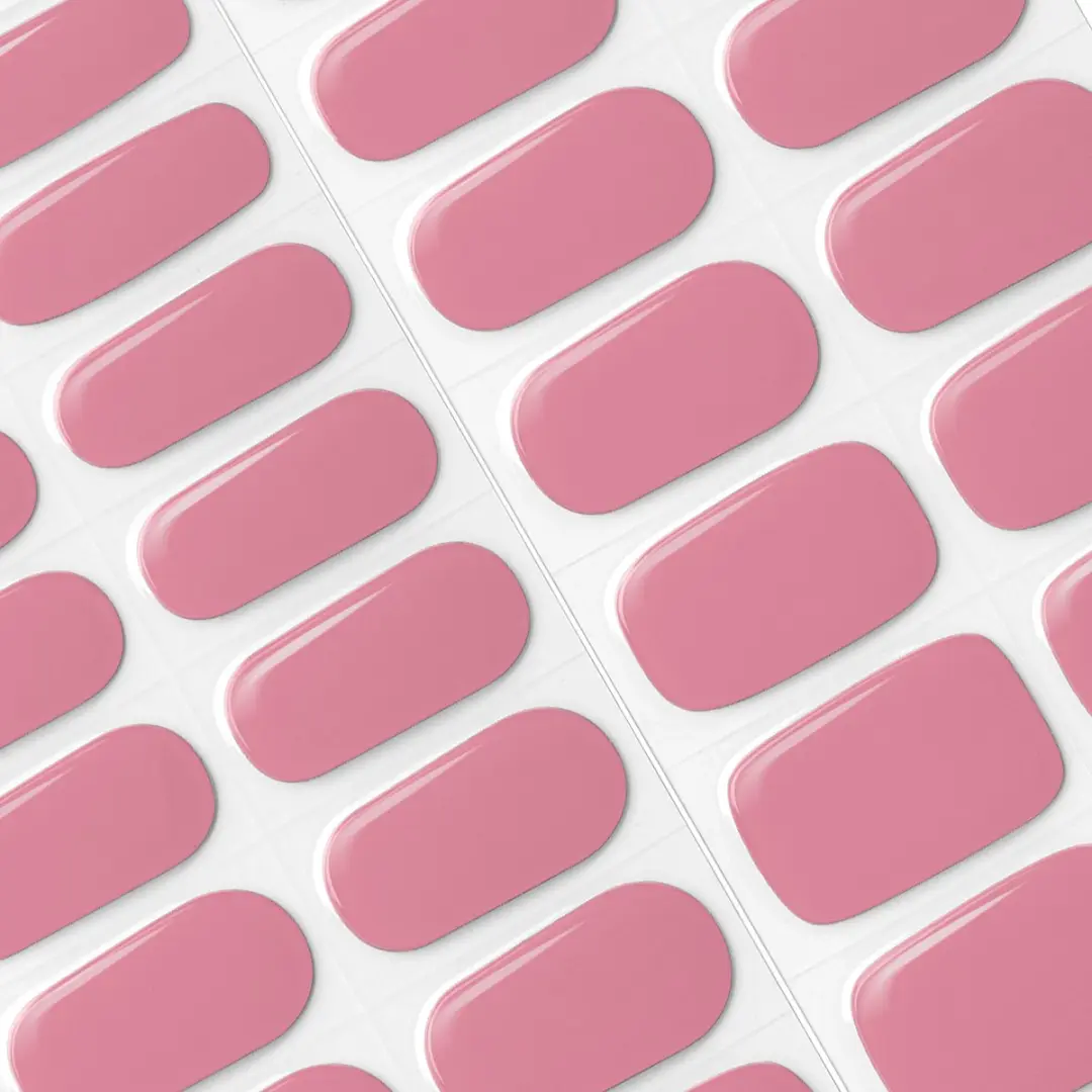 Pink Gellac UV Nagelstickers Muted Rose - 20 Stuks