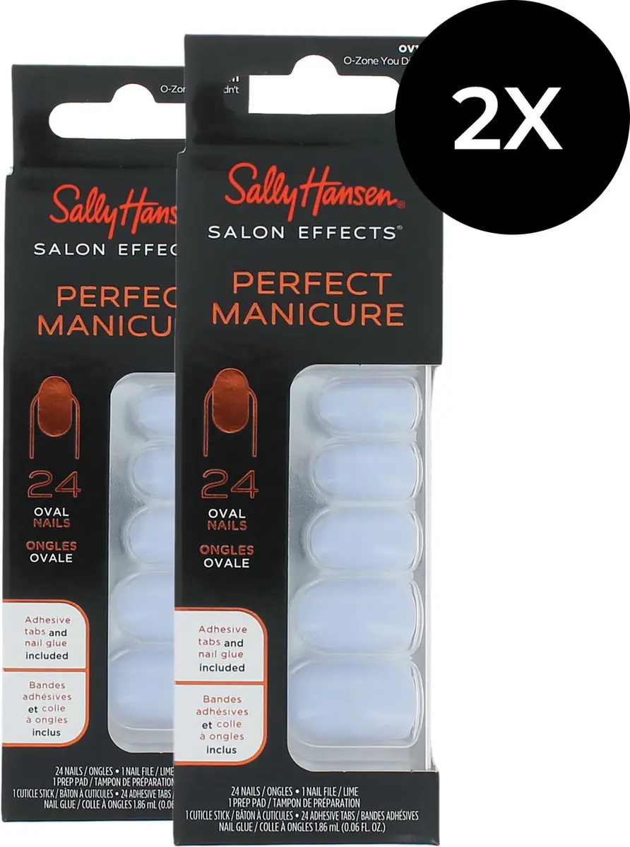 Sally Hansen Perfect Manicure 24 Oval Nails O-zone You Didn't