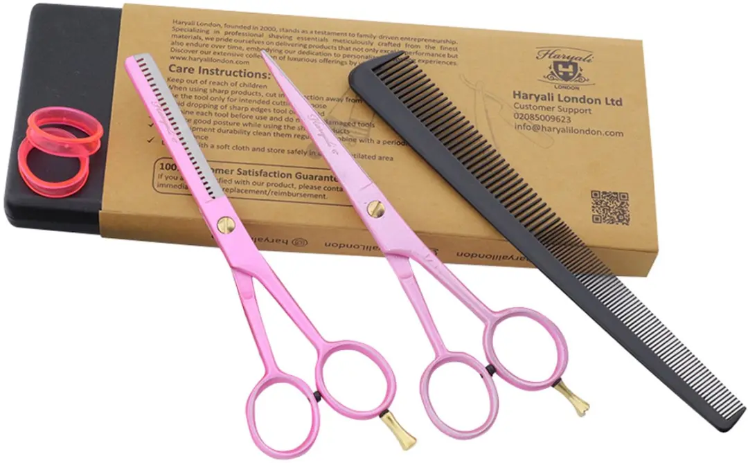 Haryali London Kappersschaarset 6" Roze
