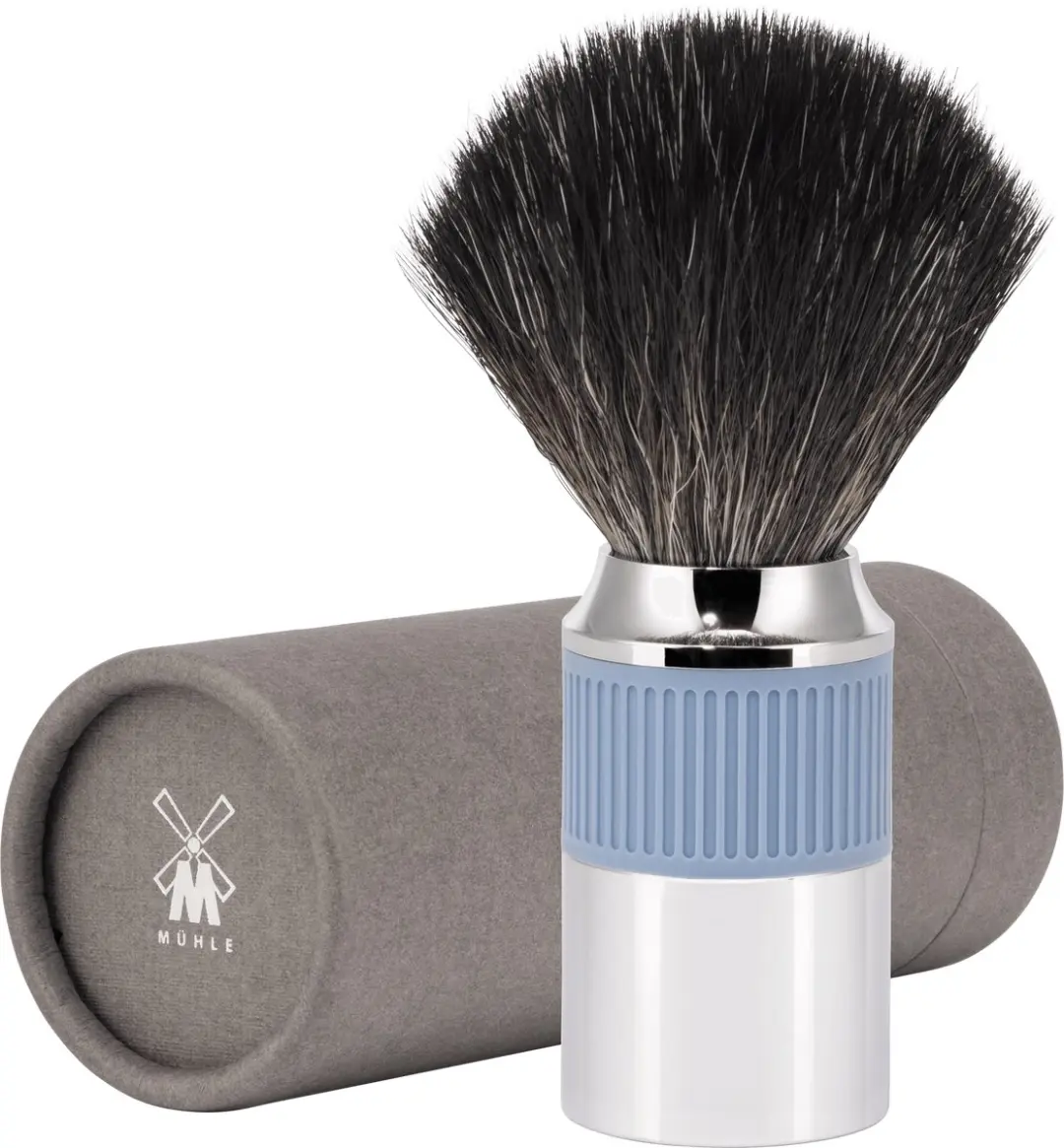 Mühle NEO Scheerkwast Gletsjerblauw - Chroom