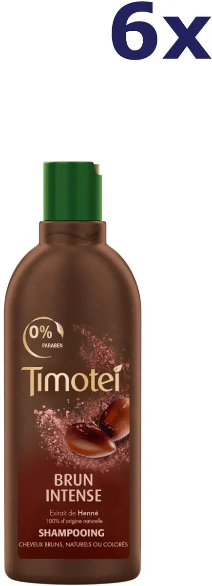 Timotei Shampoo Bruin Intens - 6x 300ml