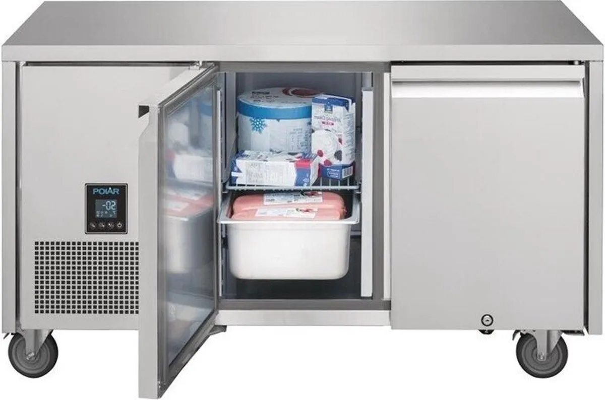 Polar U-Serie UA005 Tweedeurs Koelwerkbank 267L - RVS - afbeelding 6 van 6