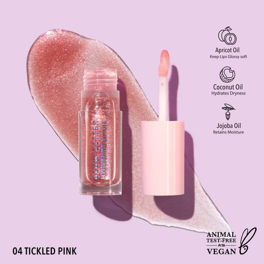 Moira Hydrating Lip Oil 004 Tickled Pink - 4.6ml