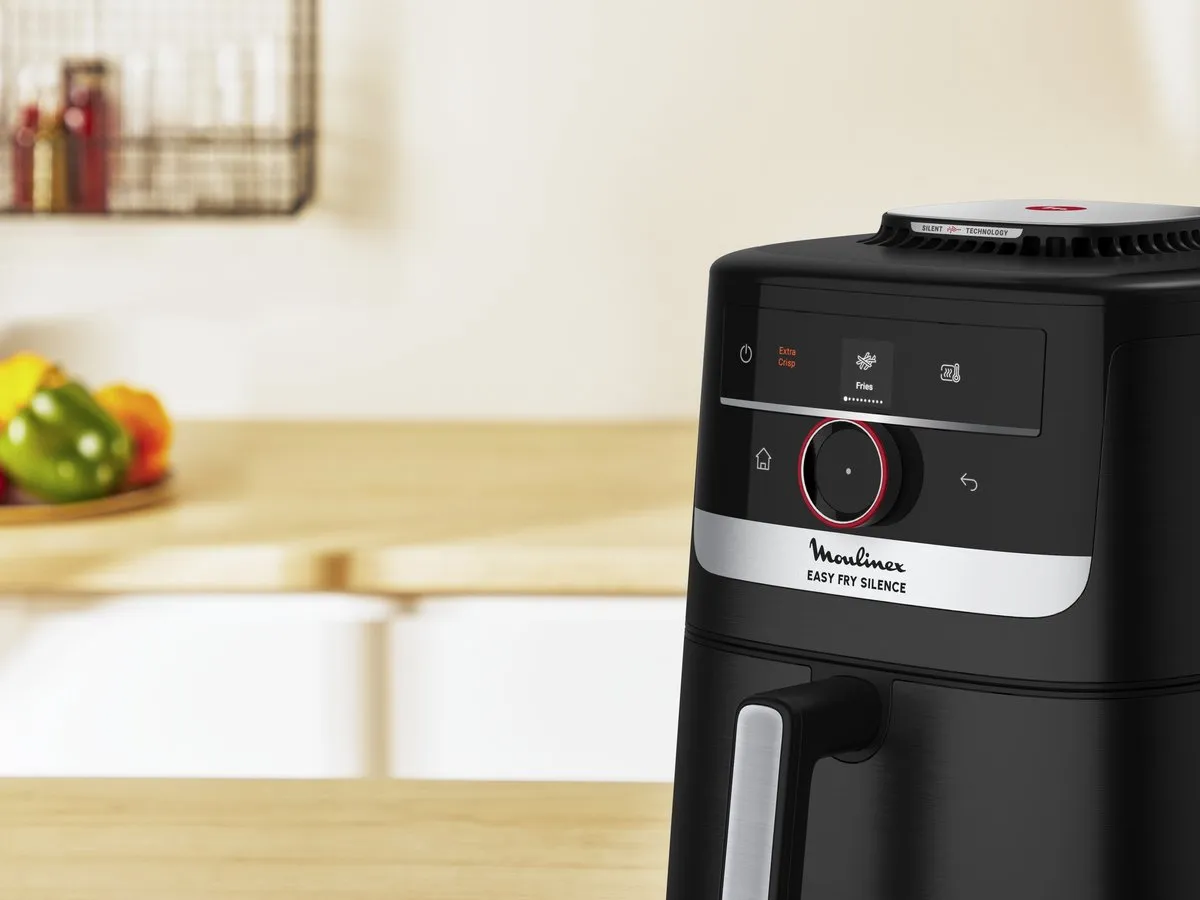 Moulinex Easy Fry Silence EZ5728F0 Airfryer 1550W - 10 Programma's - 5L - Zwart