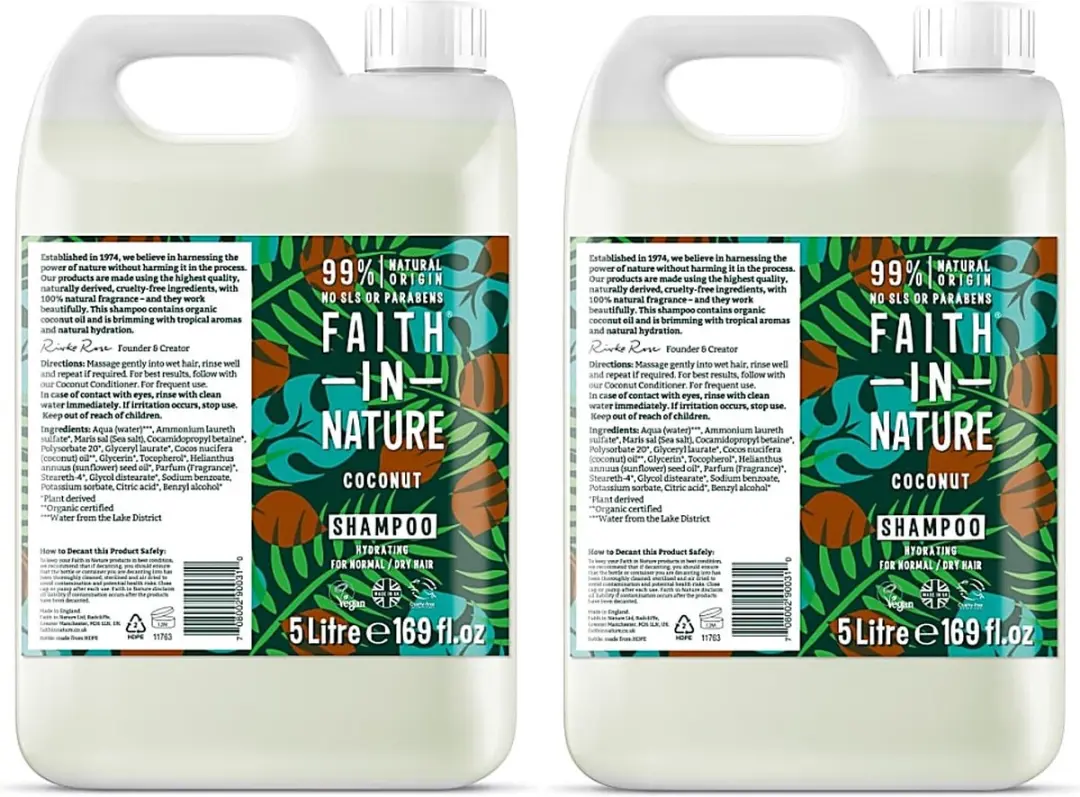 Faith In Nature Kokos Shampoo 2x5L